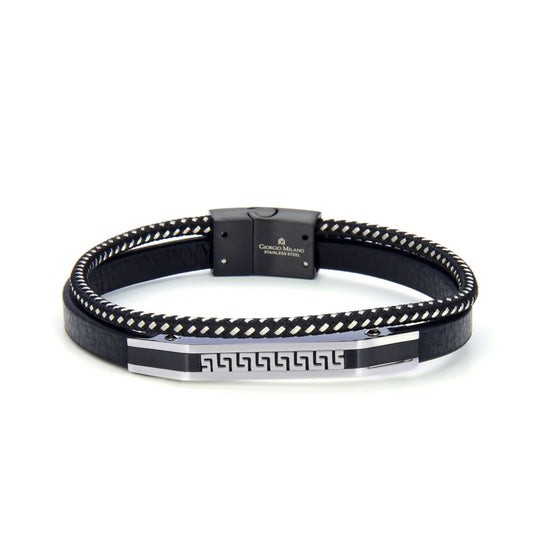 2050 (Silver/Black) Giorgio Milano Bracelets