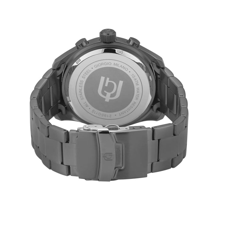 ALDO - 219 rear view ss case logo imprint black strap