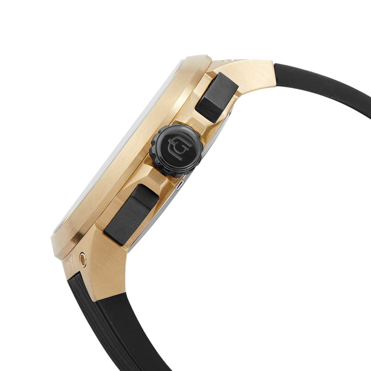 ANTONIO - 225 gold case side view black crown button easy to use