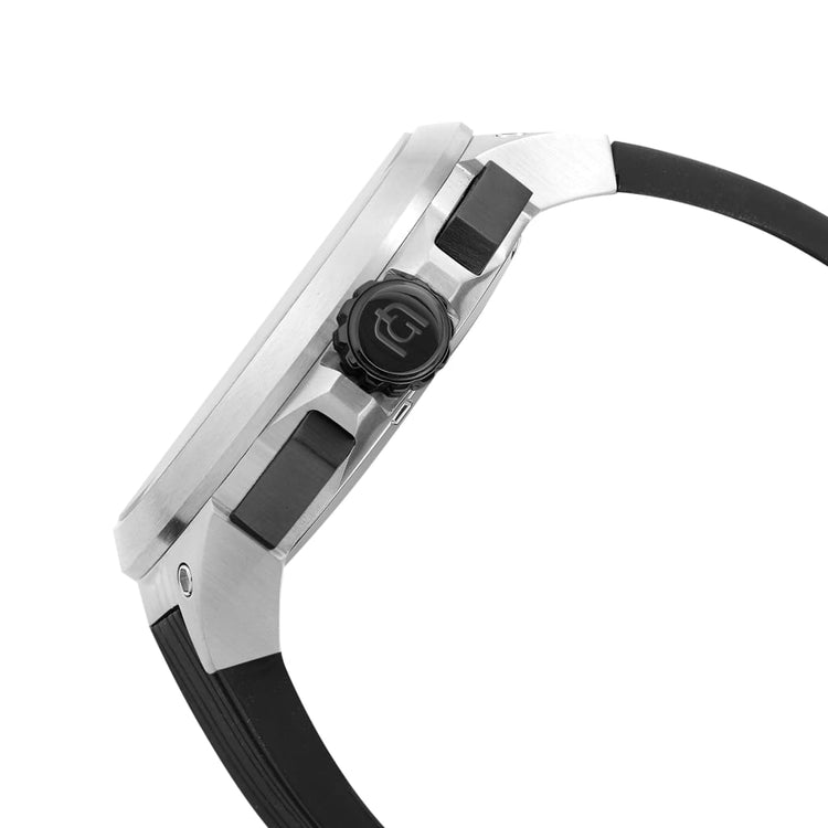 ANTONIO - 225 silver mens watch body black crown button view