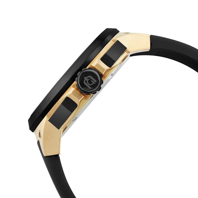 ANTONIO - 225 black bezel and crown button gold watch body