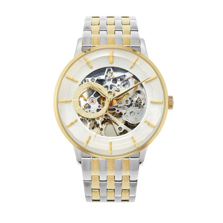ARTURO (Two Tone) skeleton mans watch