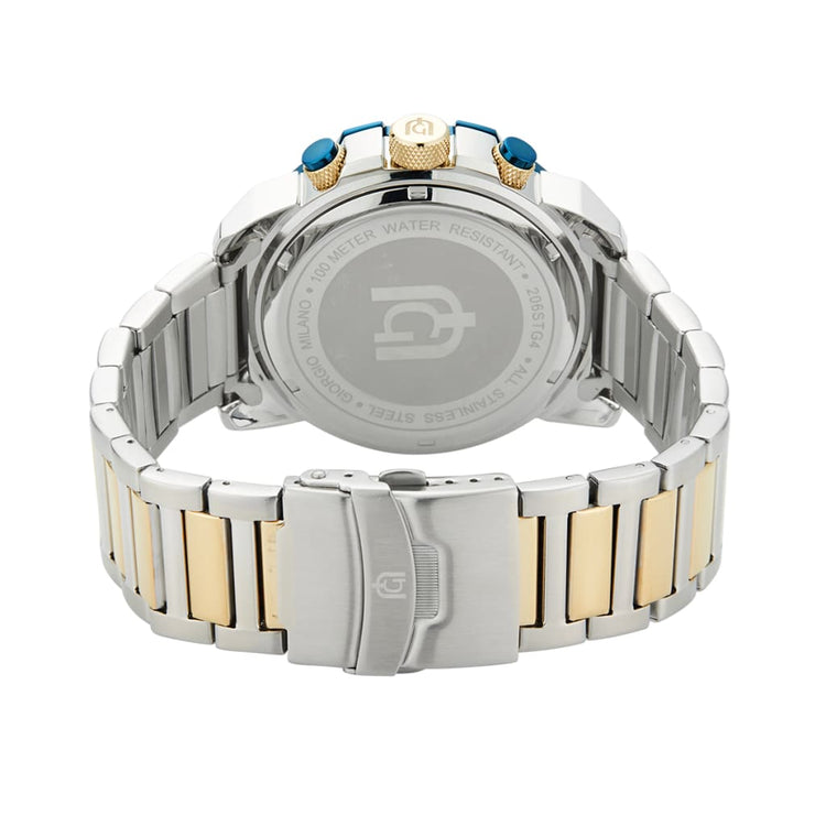 DANILO-206 rear view ss case imprint 2 tone w blue