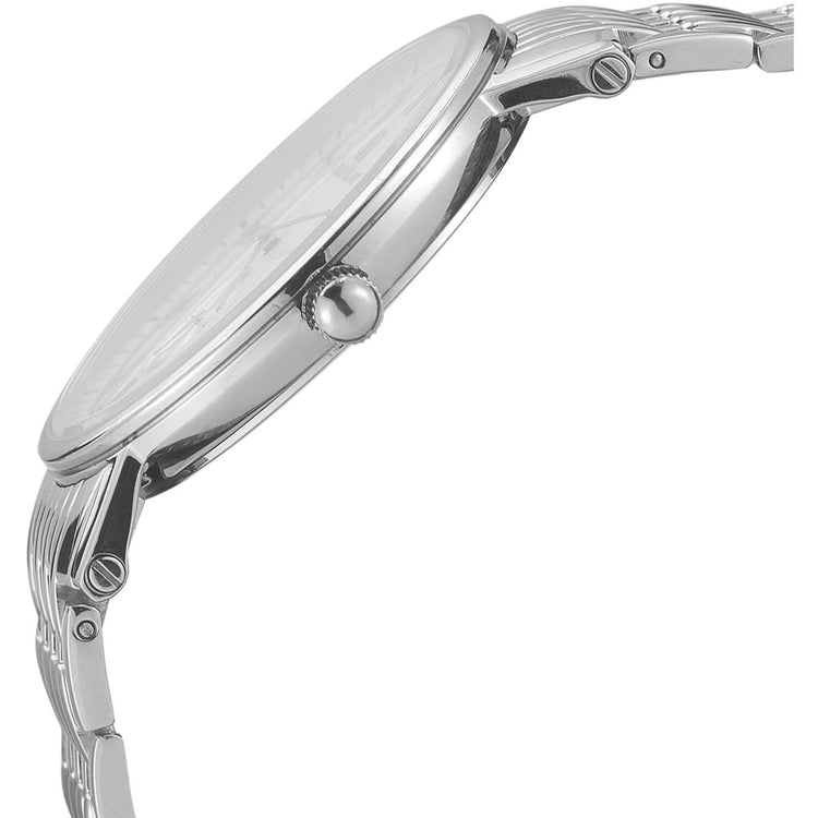 ESPERTO silver side detail ridged crown button