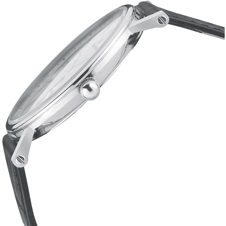 ESPIRITO - 856 slim line mens watch side view ridged crown button