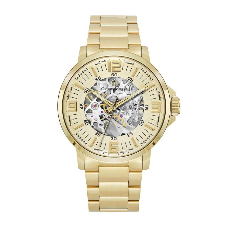 EZIO - 228 (Gold) Giorgio Milano Watches mens self winding skeleton watch