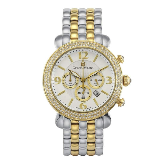 GIONA (Two Tone) silver and gold womens chronograph