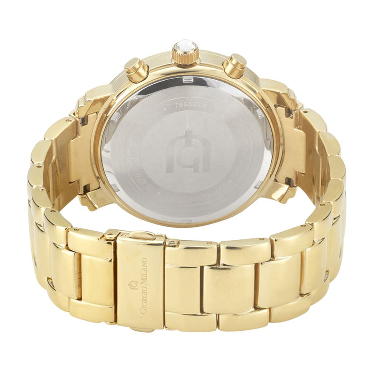 GIORGIA - 766 rear view ss case imprint gold bracelet safety clasp