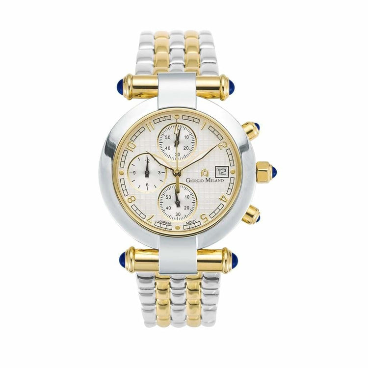 LUCIA-931 (Two Tone) Giorgio Milano Watches silver case gold accents