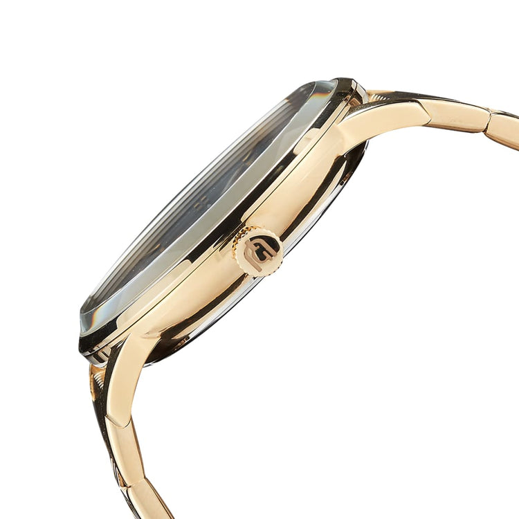 MAURO - 209 ridged crown button side detail gold w imprint