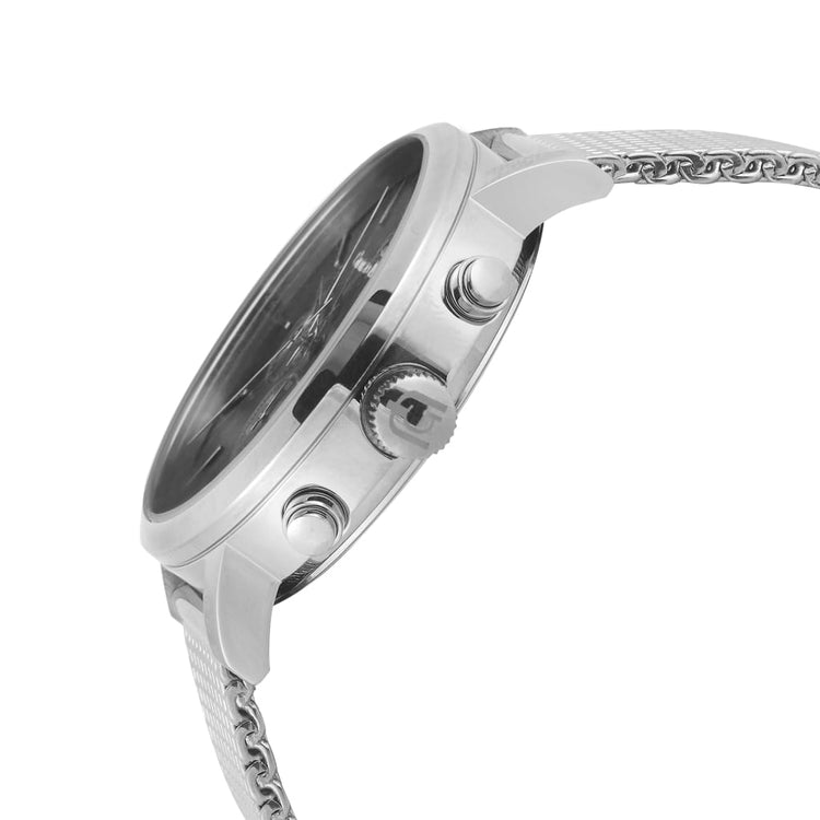 NOE - 216 silver side detail ridged crown button easy to operate