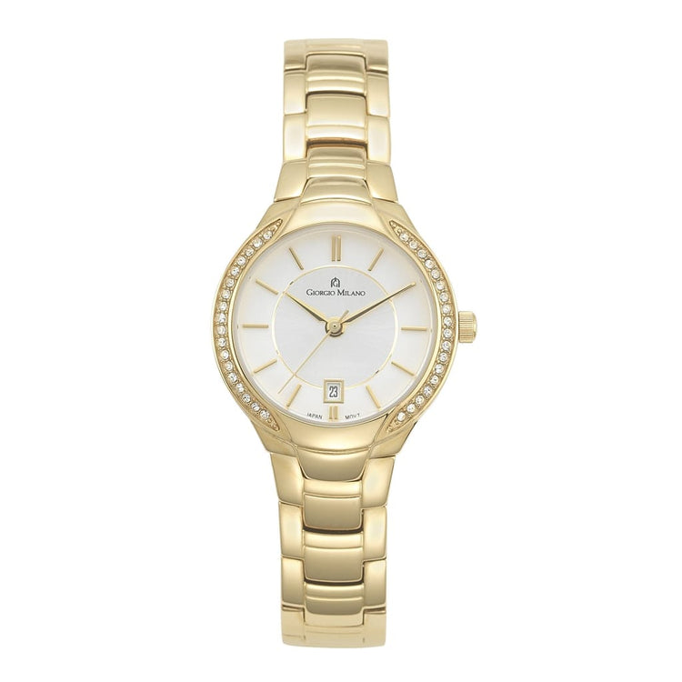 OLIVIA (Gold) elegant sweeping 3 hand quartz movement