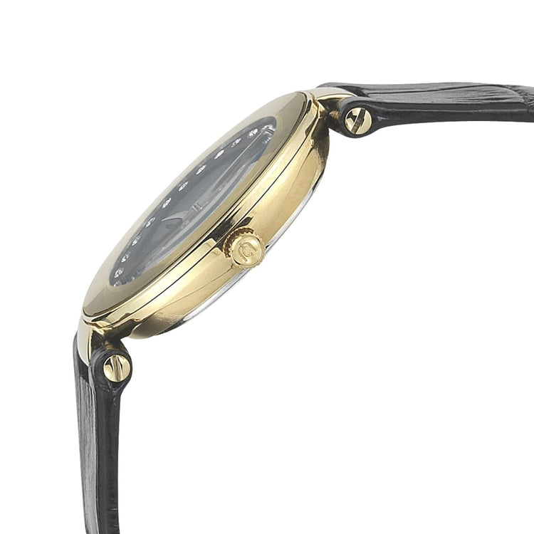 PALMIRA - 776 gold and black side view crown button detail