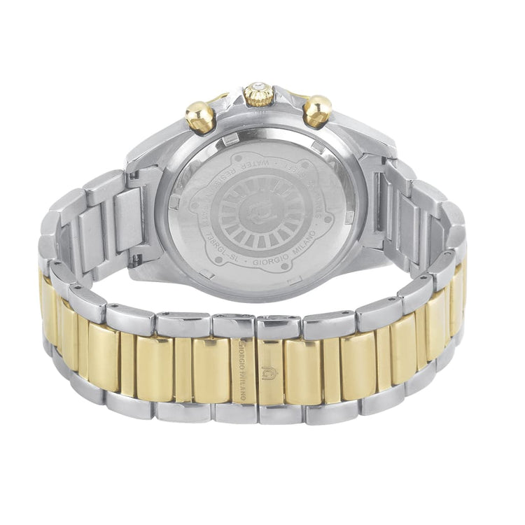 PAULINA-738 silver w gold 2 tone rear view