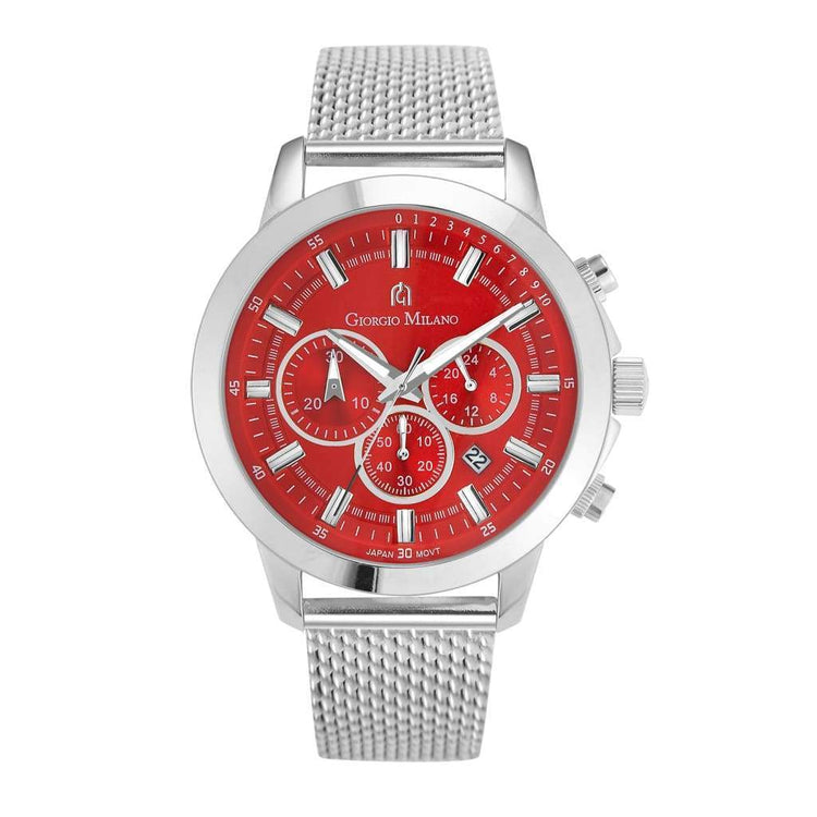 SANTE - 224 (Silver/Red) mens chronograph