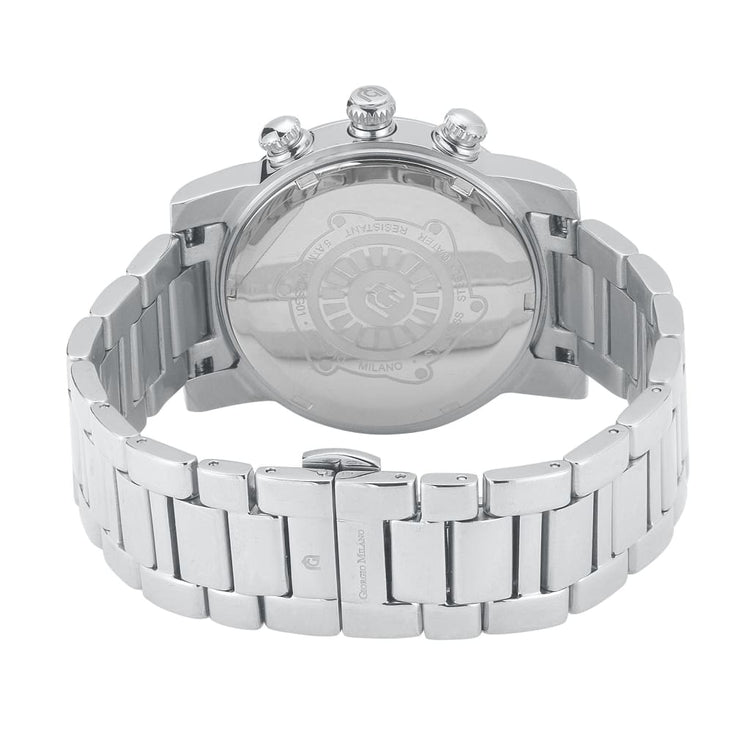 TALIA - 914 rear view ss case imprint silver link bracelet