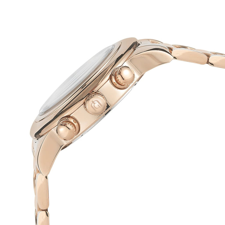 TALIA - 914 rose gold side view crown button imprint detail