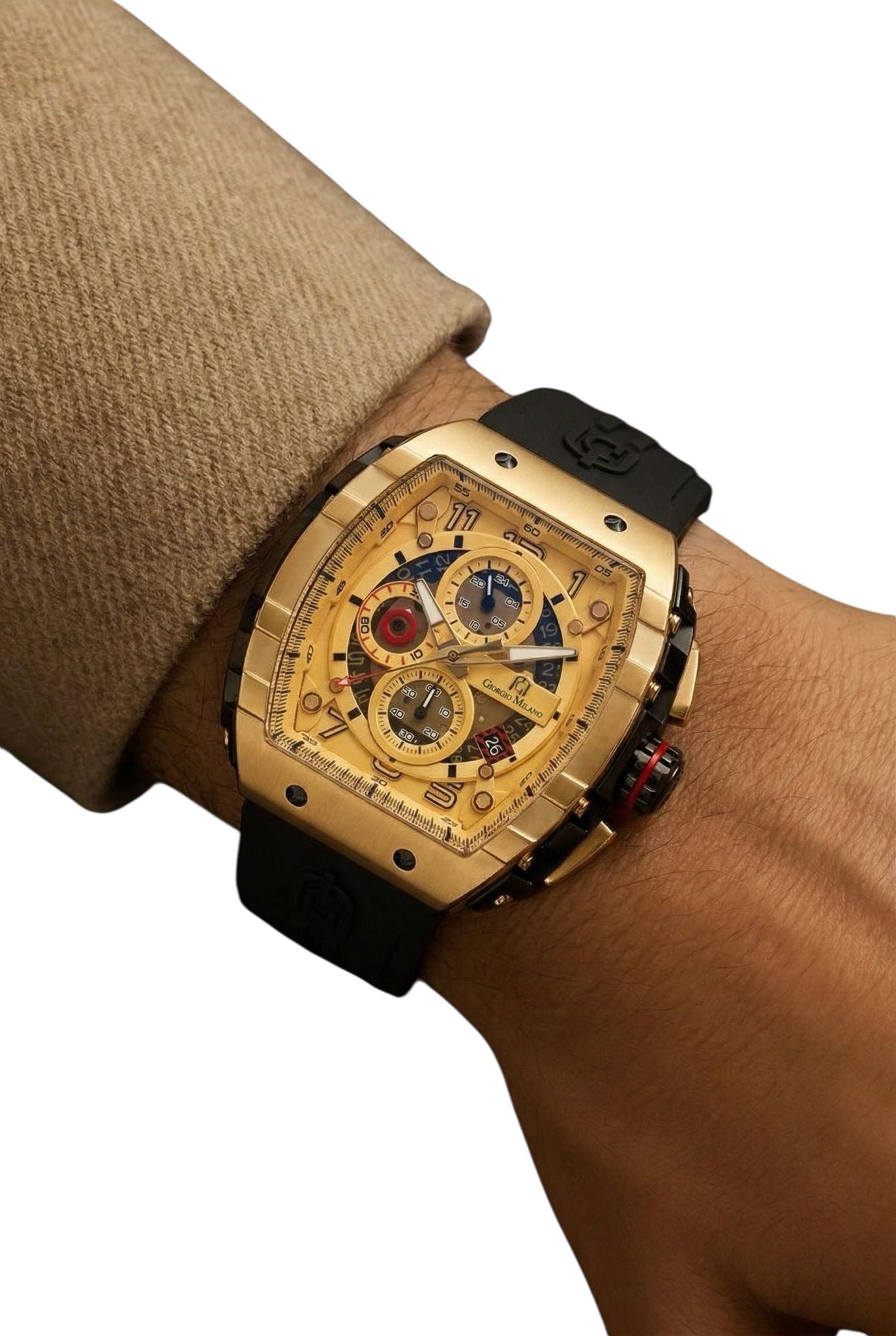 MAESTRO 233 Men's Luxury Chronograph Silicone Watch | Giorgio Milano