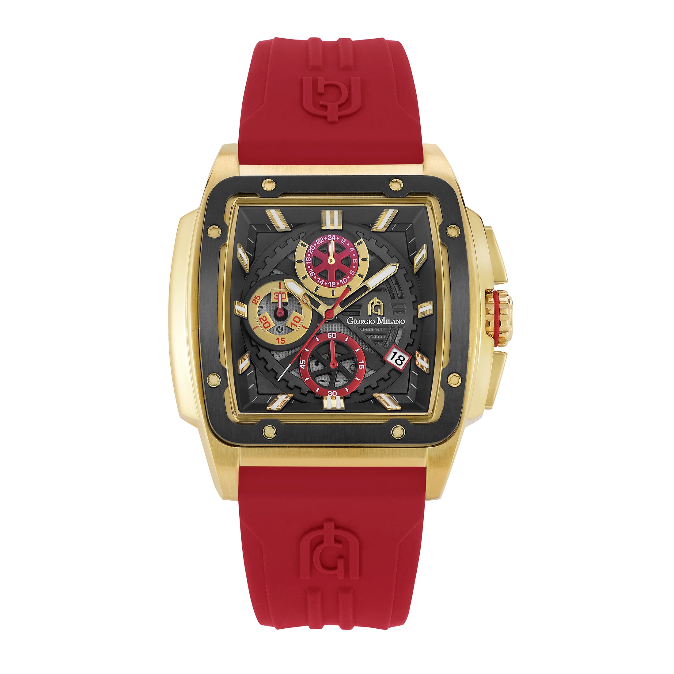 MARCUS 250 Men's Luxury Square Chronograph Watch | Giorgio Milano