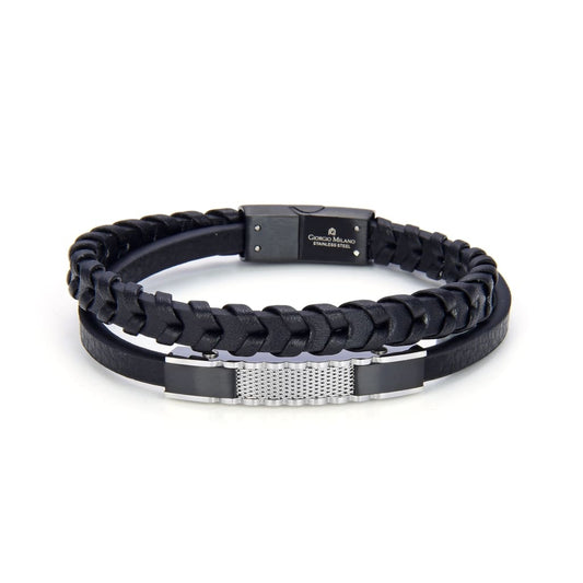2048 (Silver/Black) Giorgio Milano Bracelets