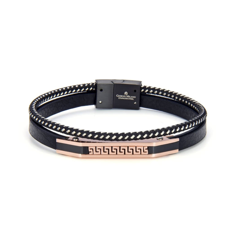 2050 (Rose Gold/Black) Giorgio Milano Bracelets
