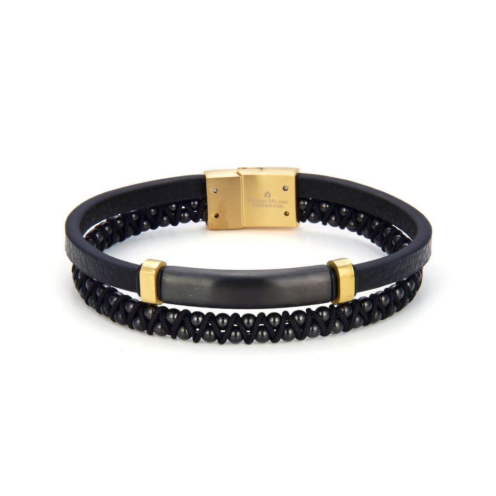 2053 (Gold/Black) Giorgio Milano Bracelets