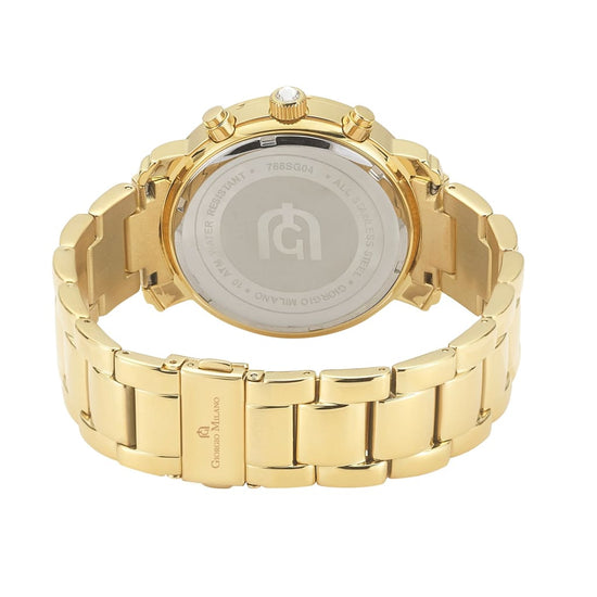 GIORGIA - 766 rear view ss case gold watch body and link bracelet