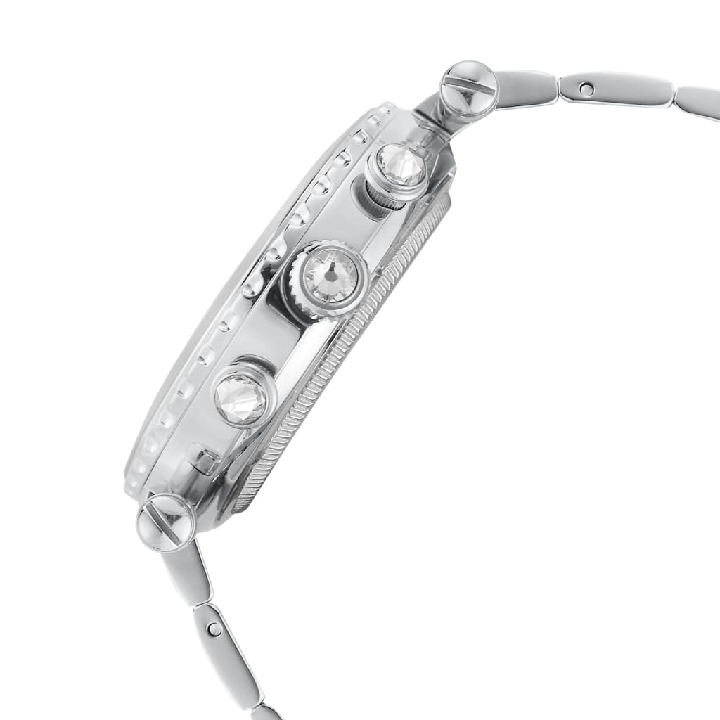 AIDA - 950 silver watch body crown detail cz crystals