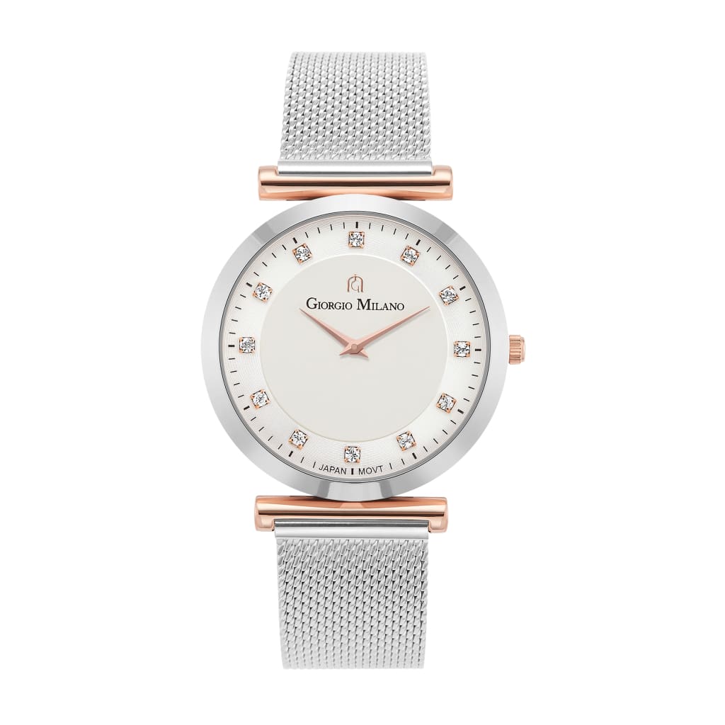 CAMILLA - 212 Women’s Watch (Rose Gold/Silver) rose gold accents silver watch body elegant analog watch face