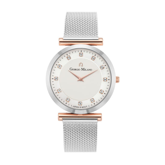 CAMILLA - 212 Women’s Watch (Rose Gold/Silver) rose gold accents silver watch body elegant analog watch face
