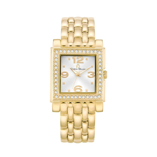 CARINA - 221 (Gold)  ladies square 3 hand watch