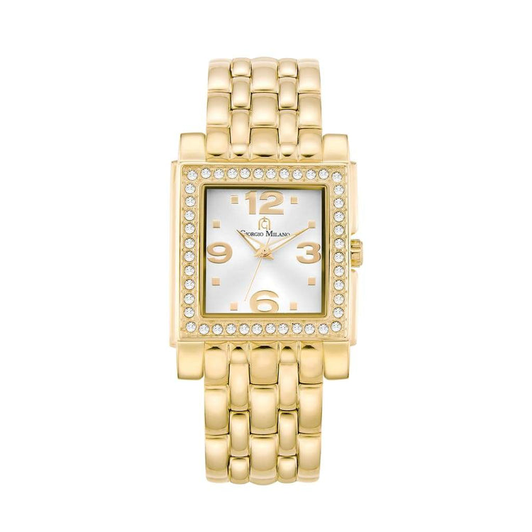 CARINA - 221 (Gold)  ladies square 3 hand watch