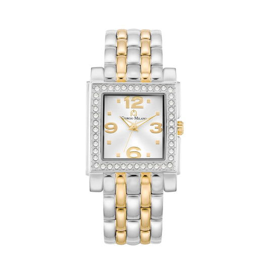 CARINA - 221 square ladies watch (Two Tone Gold)