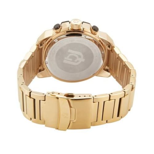 DANILO-206 elegant gold mens watch rear view ss case imprint