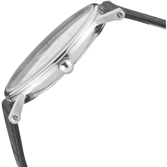 ESPIRITO - 856 slim line mens watch side view ridged crown button