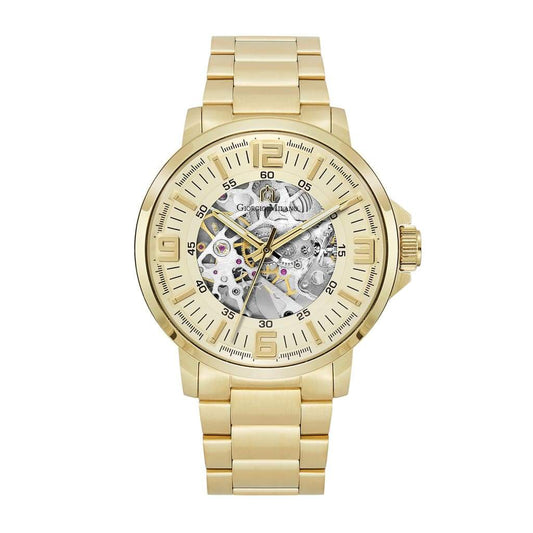 EZIO - 228 (Gold) Giorgio Milano Watches mens self winding skeleton watch