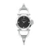 ISIDORA (Silver/Black) elegant womens evening watch silver watch body stunning black analog face with crystals