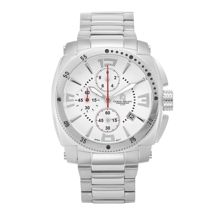 MASSIMO (Silver) self winding mens chronograph stylized numerals