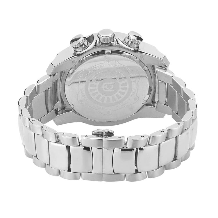 NICOLA - 908 rear view silver ss case and link bracelet imprint