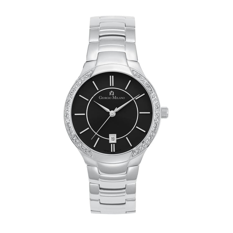 OLYMPIA (Silver/Black) elegant evening wear womens watch