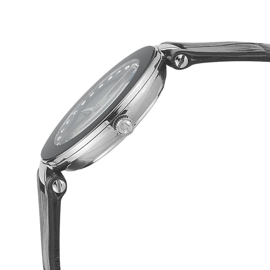 PALMIRA - 776 side view ladies watch silver crown button detail